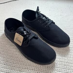 The Wino Canvas Shoes Blackout Mens 12 Low Top Vegan Sneaker Kingston Union NIB